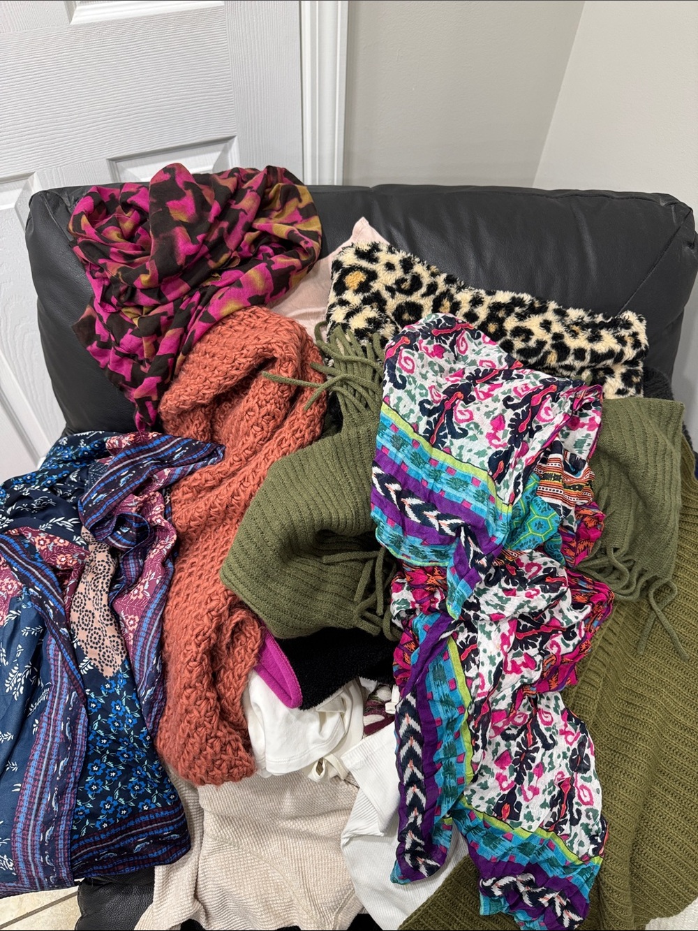Assorted Women's Scarves and Sweaters - Multicolor